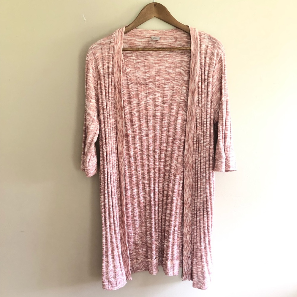 Zara Pink Open Half Sleeve Duster